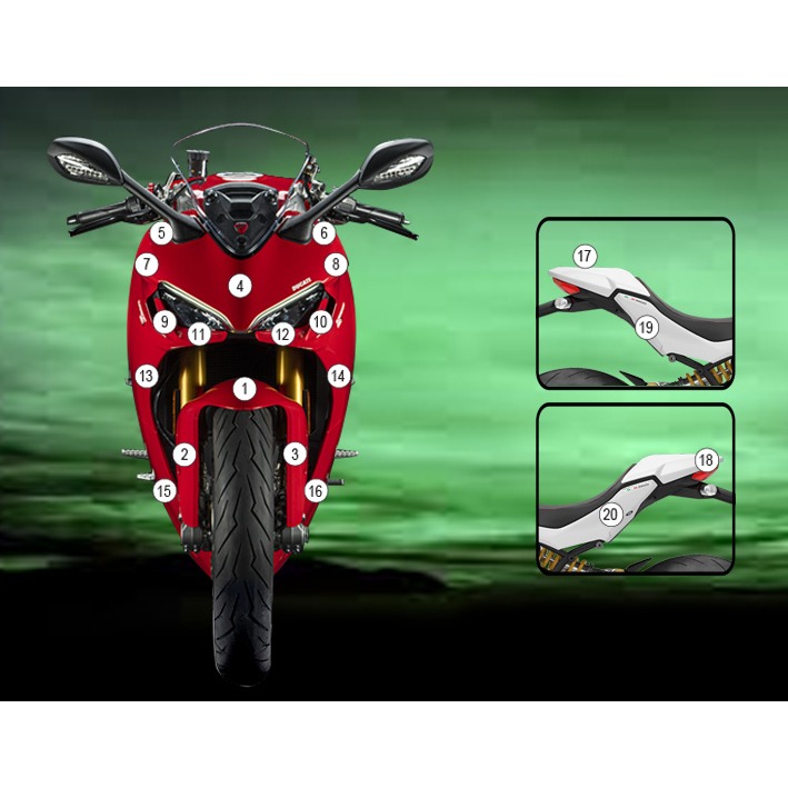 [GUARDDUC016] Eazi-Grip Paint Protection Film for Ducati SuperSport, gloss or matte (Gloss)