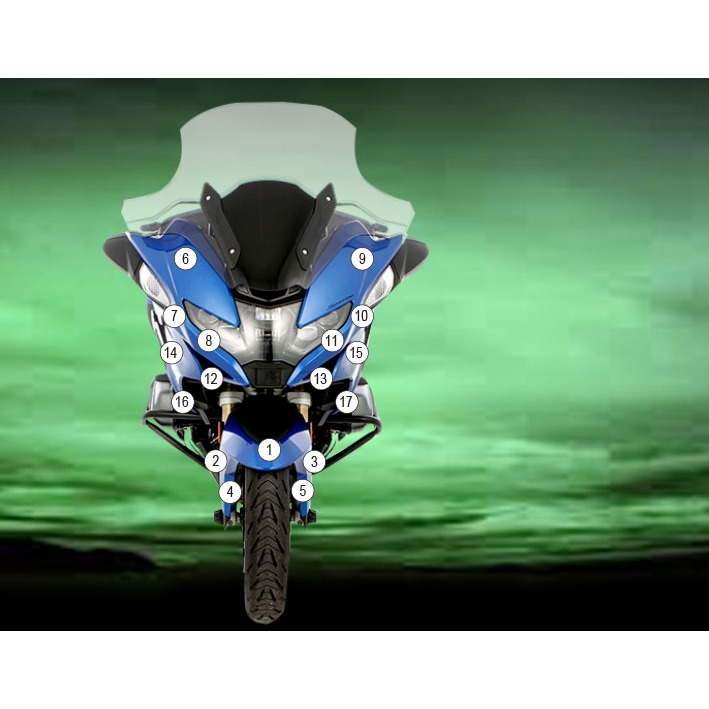 [GUARDBMW014] Eazi-Grip Paint Protection Film for BMW R1250RT, gloss or matte (Gloss)