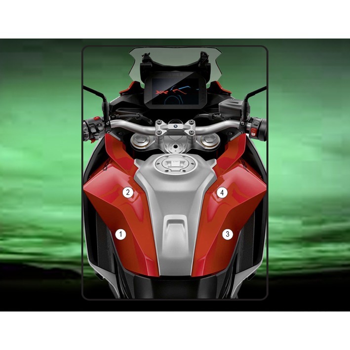 [TANKBMW002] Eazi-Grip Tank Protection Film for BMW F900XR, gloss or matte (Gloss)