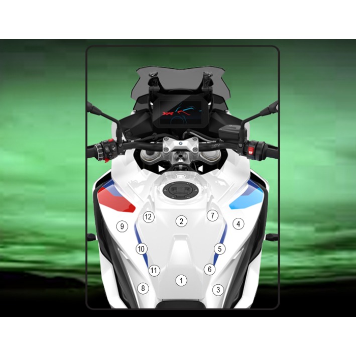 [TANKBMW003] Eazi-Grip Tank Protection Film for BMW S1000XR, gloss or matte (Gloss)