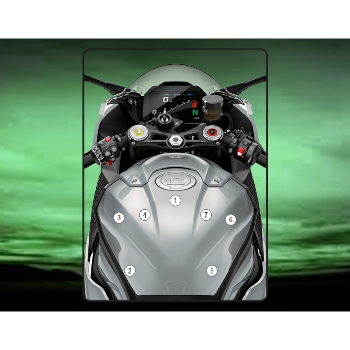 Eazi-Grip Tank Protection Film for BMW S1000RR S1000R M1000RR, gloss or matte