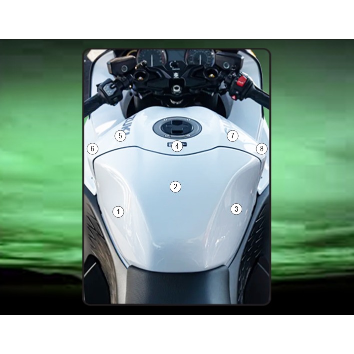 [TANKSUZ002] Eazi-Grip Tank Protection Film for Suzuki Hayabusa Gen III, gloss or matte (Gloss)