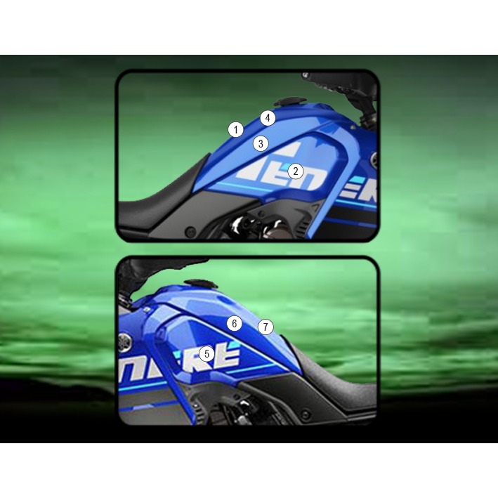 Eazi-Grip Tank Protection Film for Yamaha Tenere 700, gloss or matte