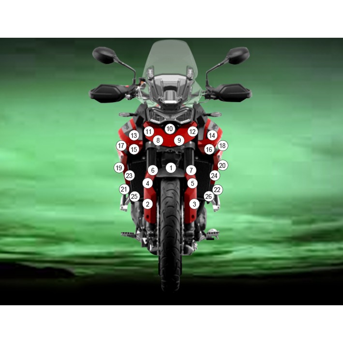 Eazi-Grip Paint Protection Film for Triumph Tiger 900 GT 850 Sport, gloss or matte