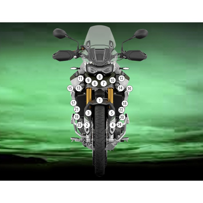Eazi-Grip Paint Protection Film for Triumph Tiger 900 Rally Pro, gloss or matte