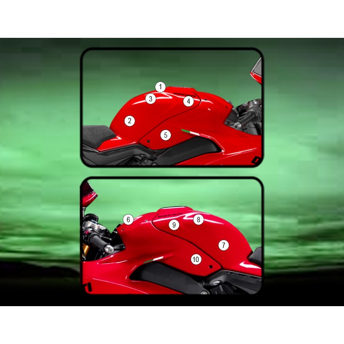Eazi-Grip Tank Protection Film for Ducati Panigale Streetfighter V4, gloss or matte