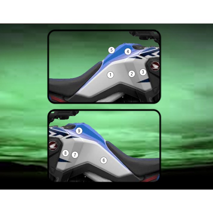 Eazi-Grip Tank Protection Film for Honda Africa Twin, gloss or matte
