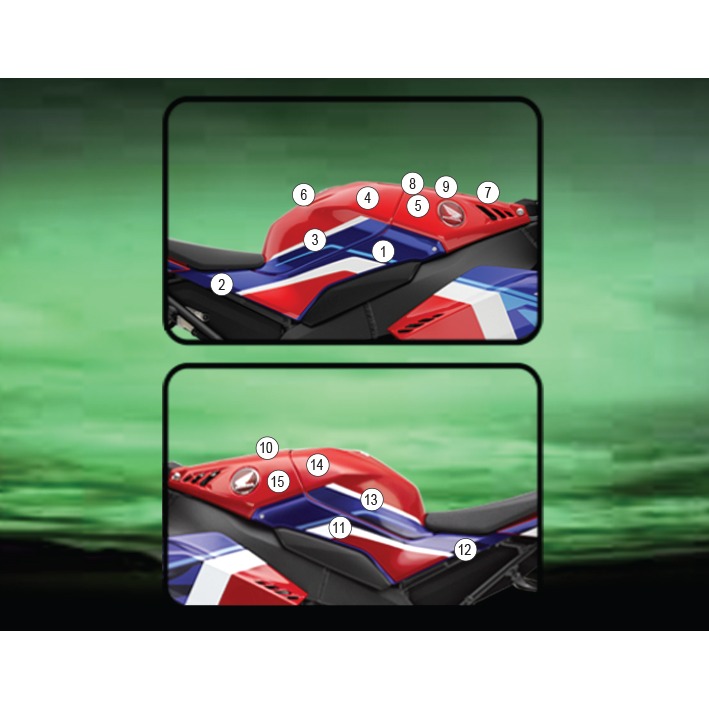 Eazi-Grip Tank Protection Film for Honda CBR1000RR-R, gloss or matte