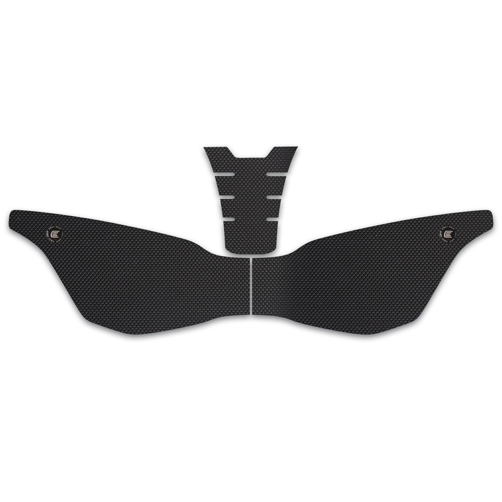 [WRAPTRI001BL] Eazi-Grip PRO Wrap-Around Tank Grip for Triumph Daytona Street Triple, clear or black (Black)