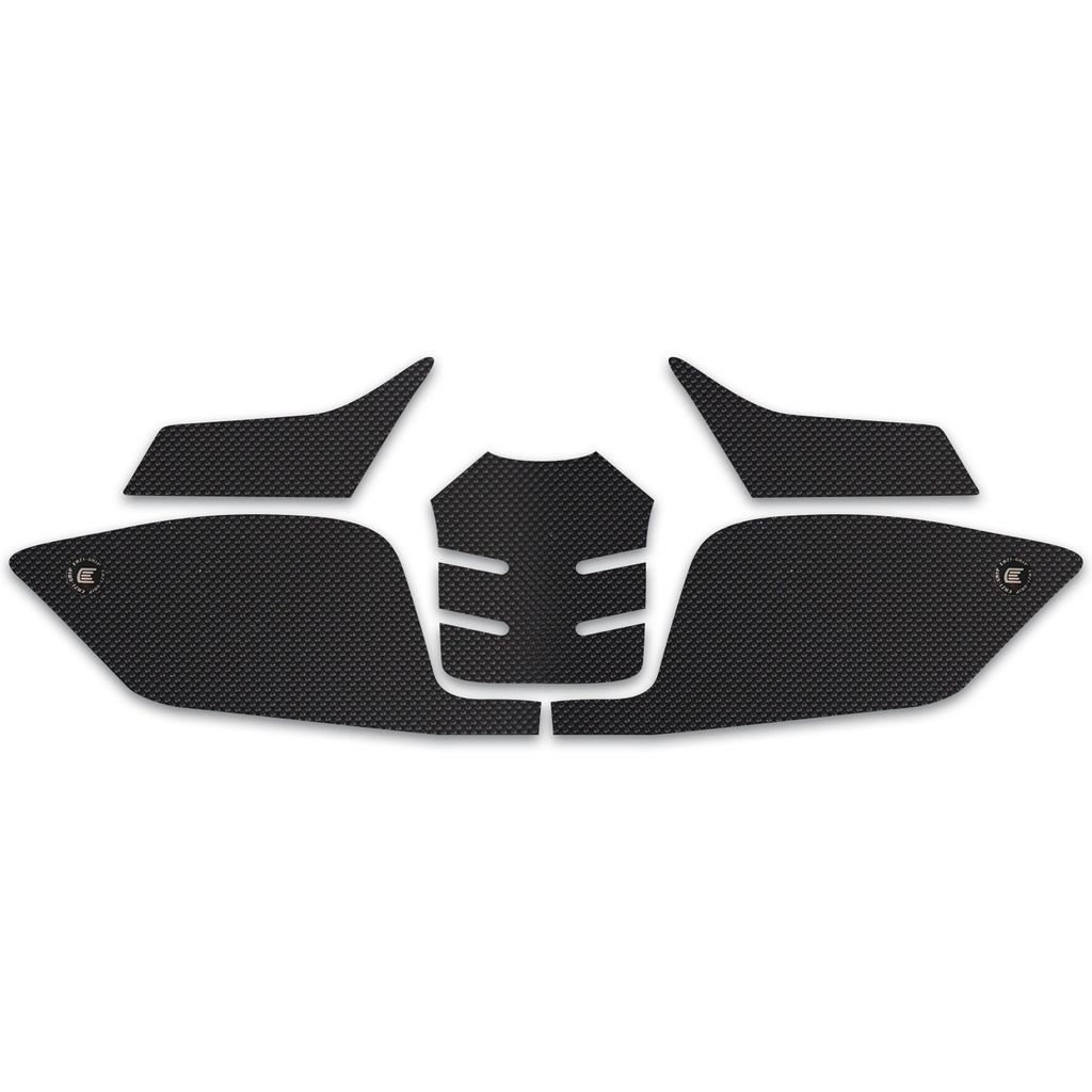 [WRAPTRI003BL] Eazi-Grip PRO Wrap-Around Tank Grip for Triumph Daytona Street Triple 765, clear or black (Black)