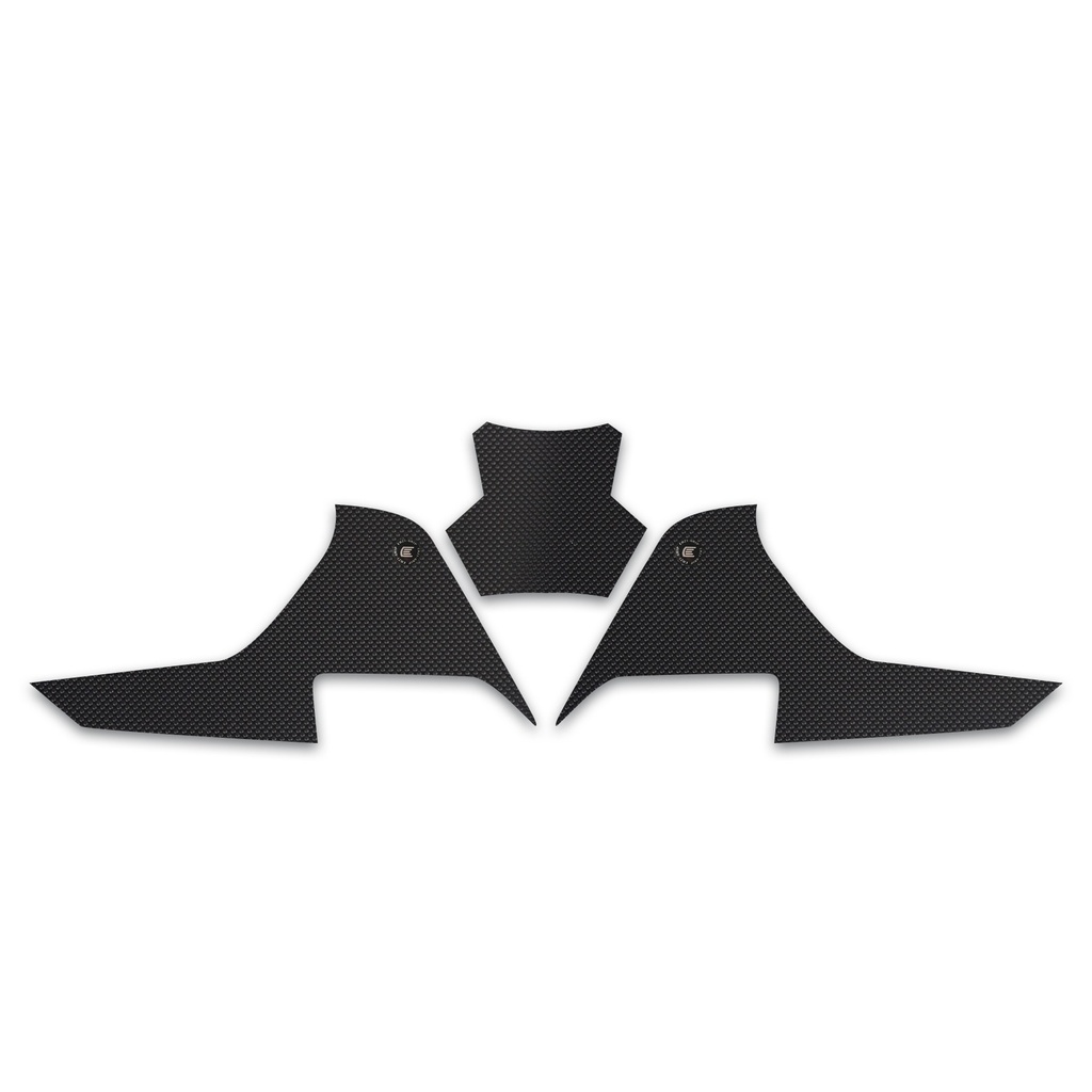 [WRAPTRI006BL] Eazi-Grip PRO Wrap-Around Tank Grip for Triumph Tiger 900, clear or black (Black)