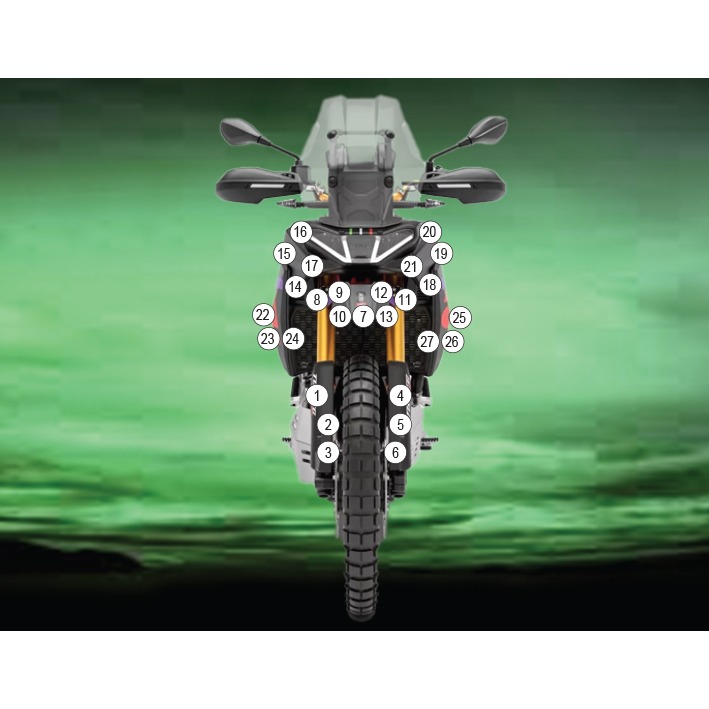 Eazi-Grip Paint Protection Film for Aprilia Tuareg 660 Rally, gloss or matte