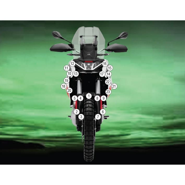 [GUARDAPR011] Eazi-Grip Paint Protection Film for Aprilia Tuareg 660, gloss or matte (Gloss)
