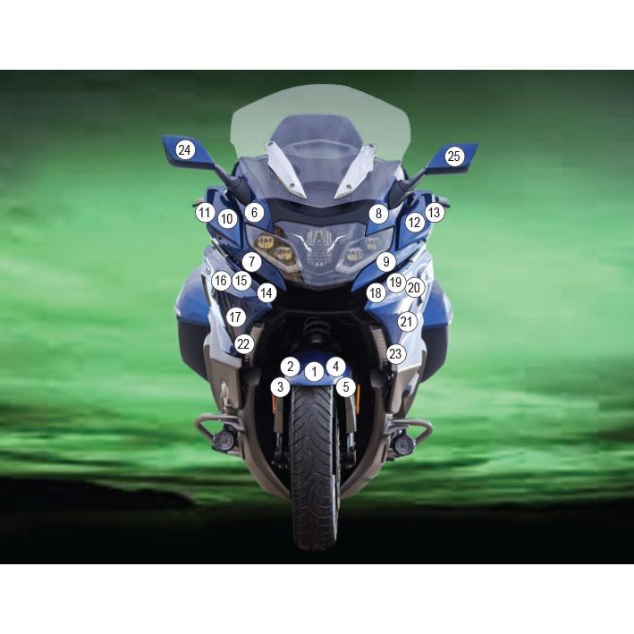 [GUARDBMW015] Eazi-Grip Paint Protection Film for BMW K 1600, gloss or matte (Gloss)