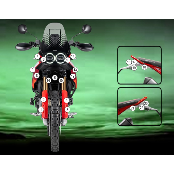 Eazi-Grip Paint Protection Film for Ducati Desert X Rally, gloss or matte