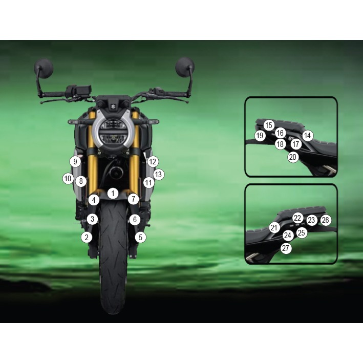 Eazi-Grip Paint Protection Film for Suzuki GSX-8T, gloss or matte