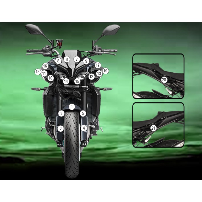 Eazi-Grip Paint Protection Film for Yamaha MT-10, gloss or matte