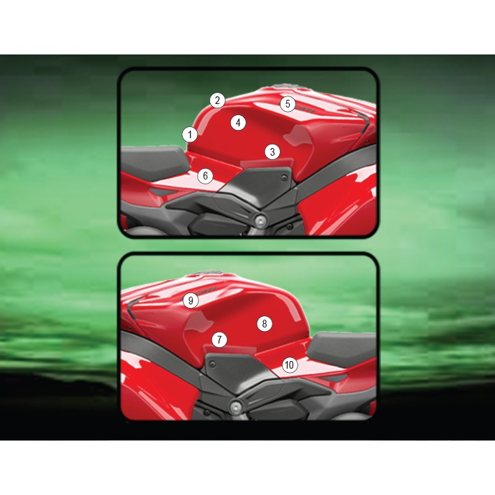 Eazi-Grip Tank Protection Film for Ducati Panigale Streetfighter V4, gloss or matte