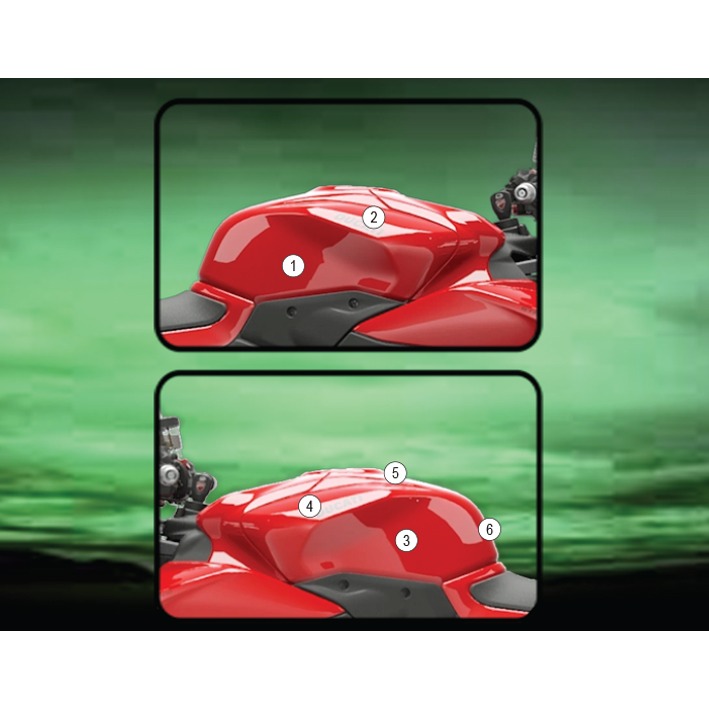 Eazi-Grip Tank Protection Film for Ducati Panigale Streetfighter V2, gloss or matte