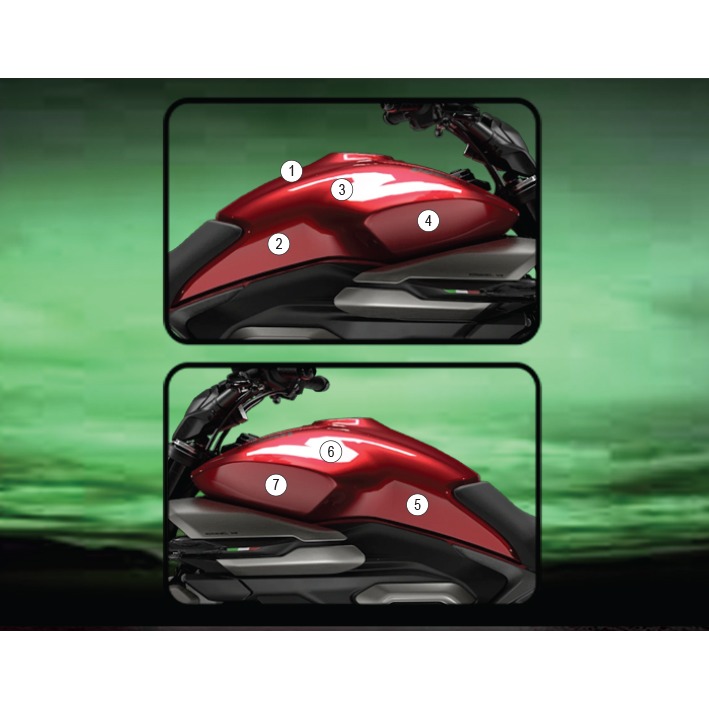 Eazi-Grip Tank Protection Film for Ducati XDiavel V4, gloss or matte