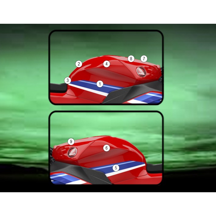 Eazi-Grip Tank Protection Film for Honda CBR600RR, gloss or matte