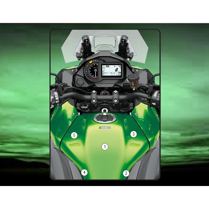 Eazi-Grip Tank Protection Film for Kawasaki Versys 1100, gloss or matte