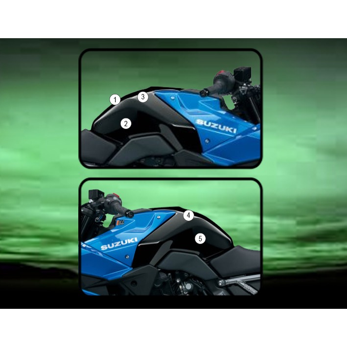 Eazi-Grip Tank Protection Film for Suzuki GSX-8 R S, gloss or matte