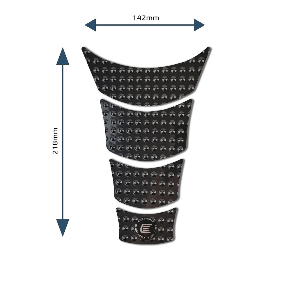 [EVOCENTREPADABL] Eazi-Grip EVO Centre Tank Pad A 142mm x 218mm, clear or black (Black)