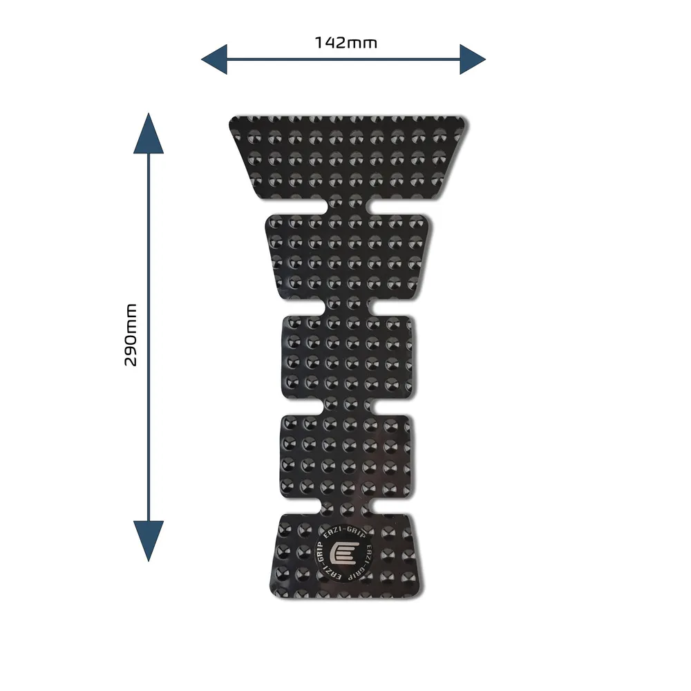 [EVOCENTREPADEBL] Eazi-Grip EVO Centre Tank Pad E 142mm x 290mm, clear or black (Black)