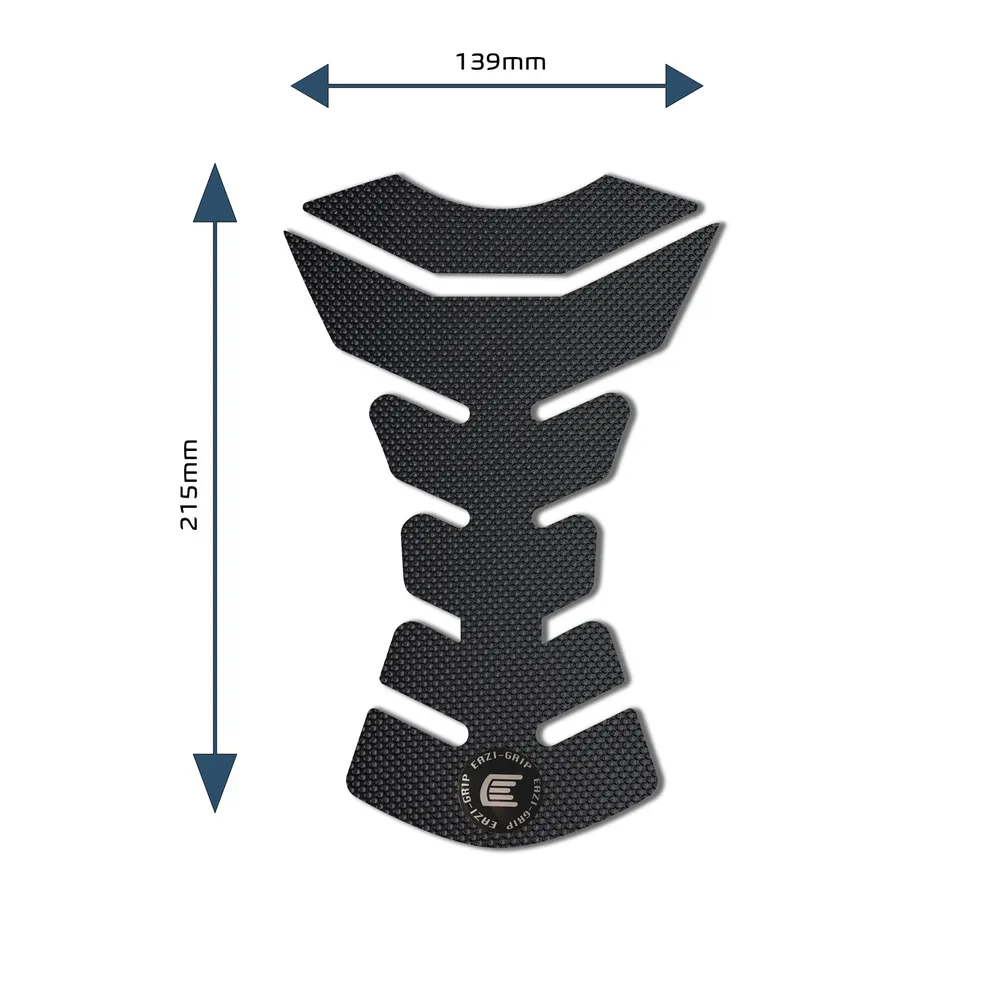[PROCENTREPADDBL] Eazi-Grip PRO Centre Tank Pad D 139mm x 215mm, clear or black (Black)