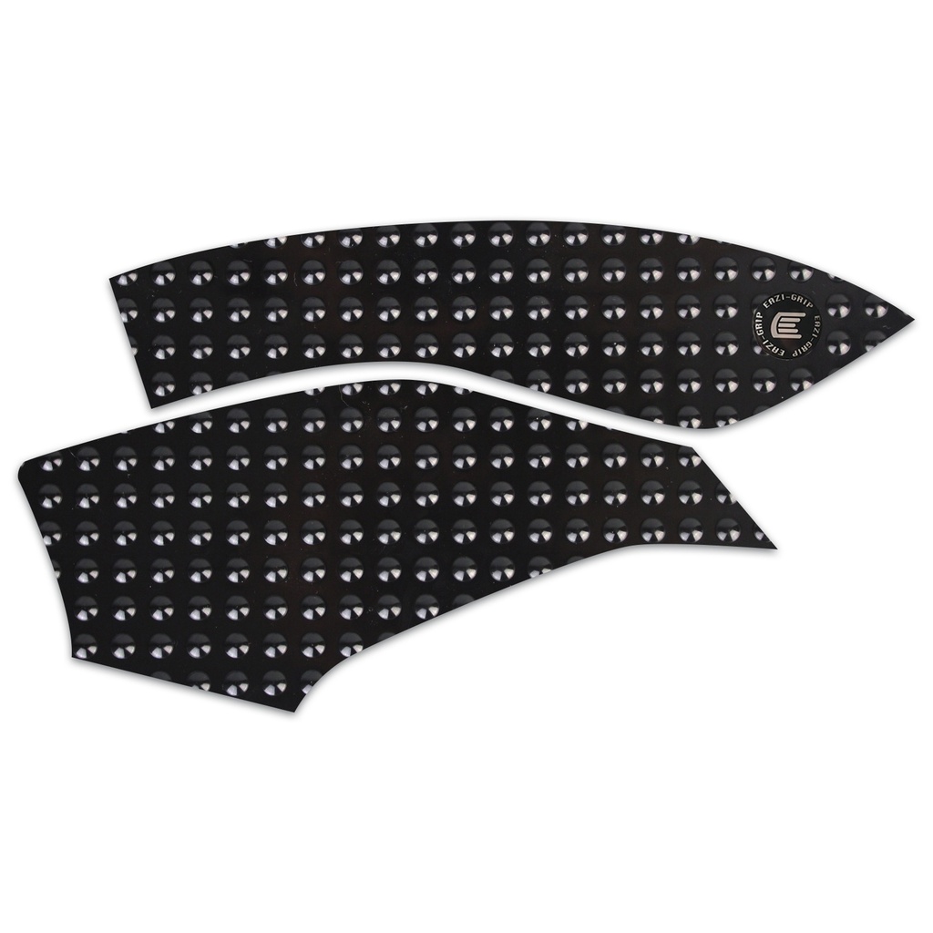 [EVOQJM004BL] Eazi-Grip EVO Tank Grips for QJMOTOR SRK 421 RR, clear or black (Black)